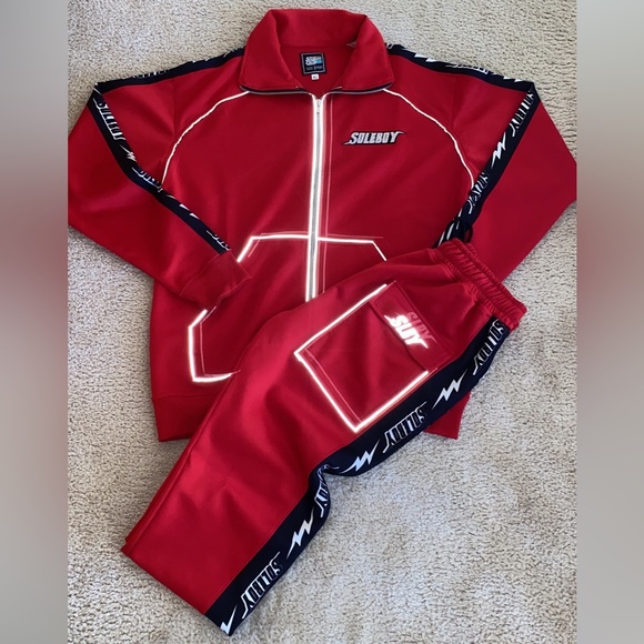 Soleboy Jackets & Coats Soleboy High Voltage V2 Tracksuit Red